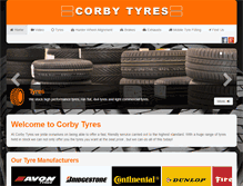 Tablet Screenshot of corbytyres.co.uk